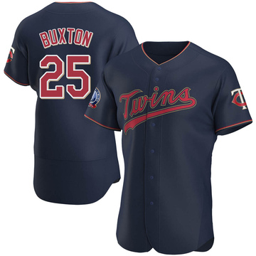 Byron Buxton Men's Authentic Minnesota Twins Navy Alternate 60th Season Team Jersey