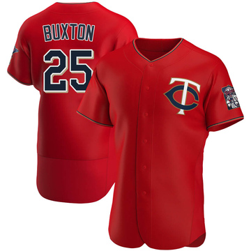 Byron Buxton Men's Authentic Minnesota Twins Red Alternate Jersey