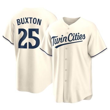 Byron Buxton Men's Replica Minnesota Twins Cream Alternate Jersey