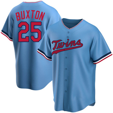 Byron Buxton Men's Replica Minnesota Twins Light Blue Alternate Jersey