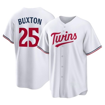 Byron Buxton Men's Replica Minnesota Twins White Home Jersey