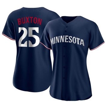 Byron Buxton Women's Authentic Minnesota Twins Navy Alternate Jersey