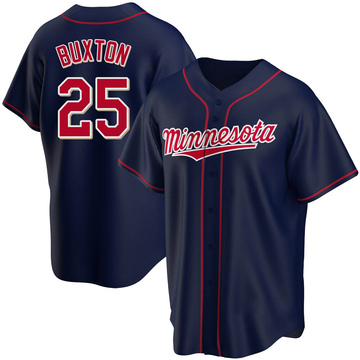 Byron Buxton Youth Replica Minnesota Twins Navy Alternate Team Jersey