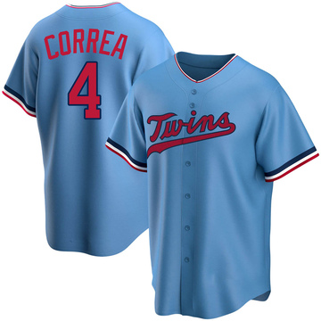 Carlos Correa Youth Replica Minnesota Twins Light Blue Alternate Jersey