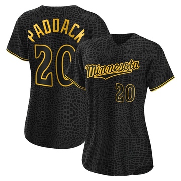 Chris Paddack Women's Authentic Minnesota Twins Black Snake Skin City Jersey
