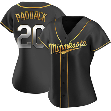 Chris Paddack Women's Replica Minnesota Twins Black Golden Alternate Jersey