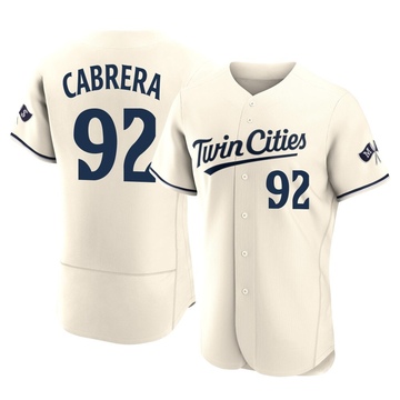 Genesis Cabrera Men's Authentic Minnesota Twins Cream Alternate 2023 Jersey