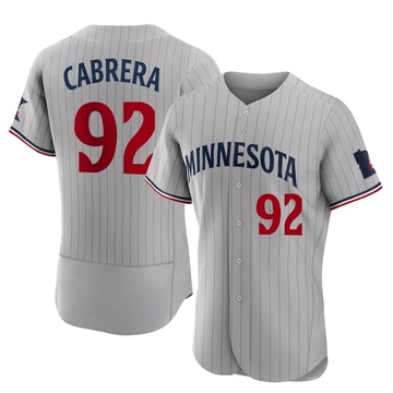 Genesis Cabrera Men's Authentic Minnesota Twins Gray Road Jersey