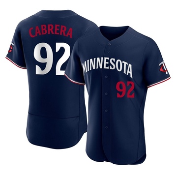 Genesis Cabrera Men's Authentic Minnesota Twins Navy Alternate Jersey