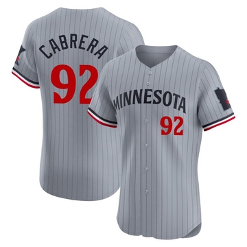 Genesis Cabrera Men's Elite Minnesota Twins Gray Road Jersey