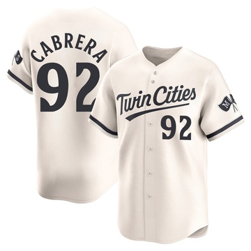 Genesis Cabrera Men's Limited Minnesota Twins Cream Alternate Jersey