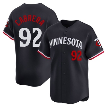 Genesis Cabrera Men's Limited Minnesota Twins Navy Alternate Jersey