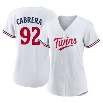 Genesis Cabrera Women's Authentic Minnesota Twins White Home Jersey