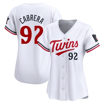 Genesis Cabrera Women's Limited Minnesota Twins White Home Jersey