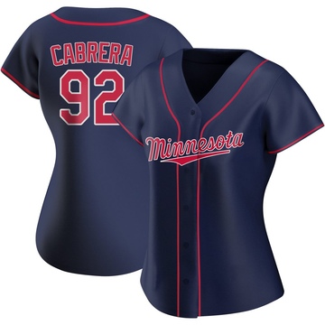 Genesis Cabrera Women's Replica Minnesota Twins Navy Alternate Team Jersey