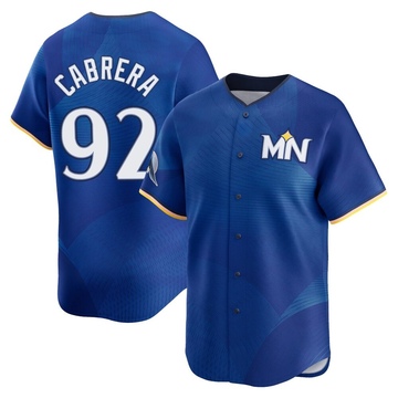 Genesis Cabrera Youth Limited Minnesota Twins Royal 2024 City Connect Jersey