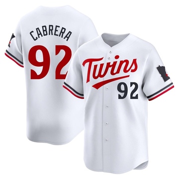 Genesis Cabrera Youth Limited Minnesota Twins White Home Jersey