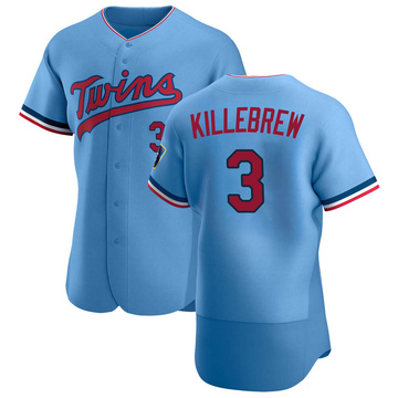 Harmon Killebrew Men's Authentic Minnesota Twins Light Blue Alternate Jersey