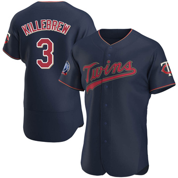 Harmon Killebrew Men's Authentic Minnesota Twins Navy Alternate 60th Season Team Jersey