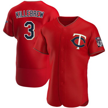 Harmon Killebrew Men's Authentic Minnesota Twins Red Alternate Jersey