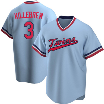 Harmon Killebrew Men's Replica Minnesota Twins Light Blue Road Cooperstown Collection Jersey