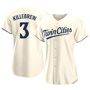 Harmon Killebrew Women's Authentic Minnesota Twins Cream Alternate Jersey