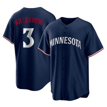 Harmon Killebrew Youth Replica Minnesota Twins Navy Alternate Jersey
