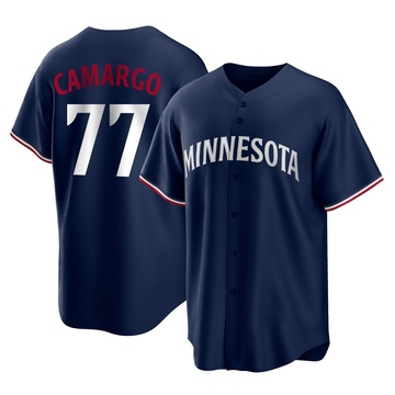 Jair Camargo Men's Replica Minnesota Twins Navy Alternate Jersey