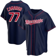 Jair Camargo Men's Replica Minnesota Twins Navy Alternate Team Jersey