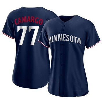 Jair Camargo Women's Authentic Minnesota Twins Navy Alternate Jersey