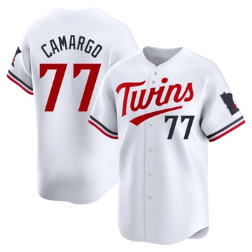 Jair Camargo Youth Limited Minnesota Twins White Home Jersey