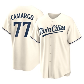 Jair Camargo Youth Replica Minnesota Twins Cream Alternate Jersey