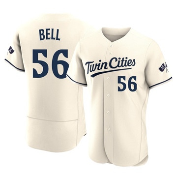 Josh Bell Men's Authentic Minnesota Twins Cream Alternate 2023 Jersey
