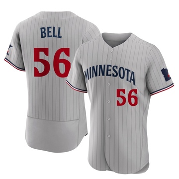 Josh Bell Men's Authentic Minnesota Twins Gray Road Jersey
