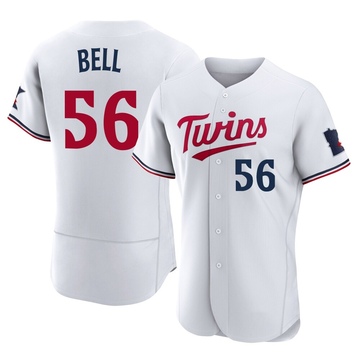 Josh Bell Men's Authentic Minnesota Twins White Home Jersey