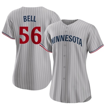 Josh Bell Women's Authentic Minnesota Twins Gray Road Jersey