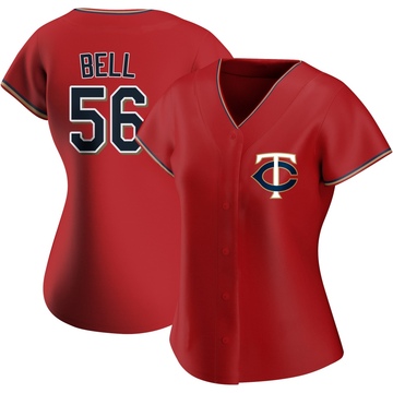 Josh Bell Women's Replica Minnesota Twins Red Alternate Jersey