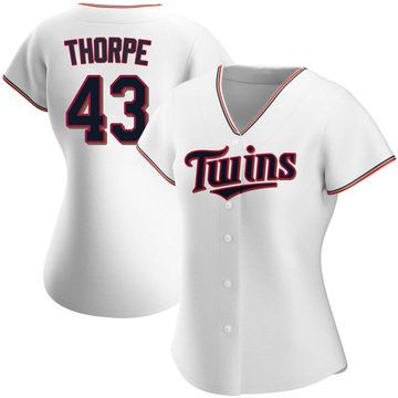 Lewis Thorpe Women's Authentic Minnesota Twins White Home Jersey