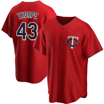 Lewis Thorpe Youth Replica Minnesota Twins Red Alternate Jersey