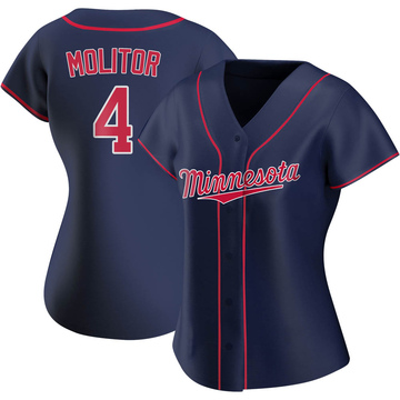 Paul Molitor Women's Authentic Minnesota Twins Navy Alternate Team Jersey
