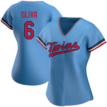 Tony Oliva Women's Authentic Minnesota Twins Light Blue Alternate Jersey