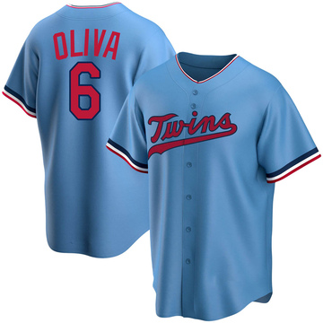 Tony Oliva Youth Replica Minnesota Twins Light Blue Alternate Jersey